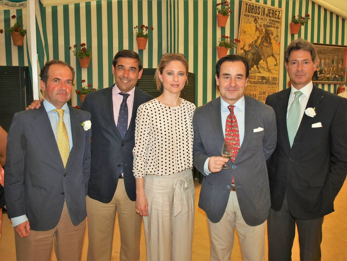 Pablo Domecq, Antonio Romero-Haupold, Pilar Zumft, Fernando Caballero y Adolfo Serrano