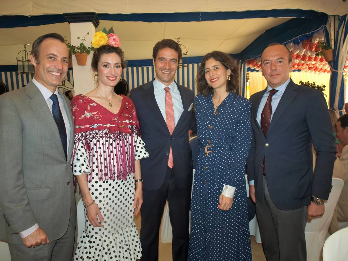 Álvaro Osborne, Pilar Domínguez, Dr Javier Benezet, María Alarcón y Antonio Gago.