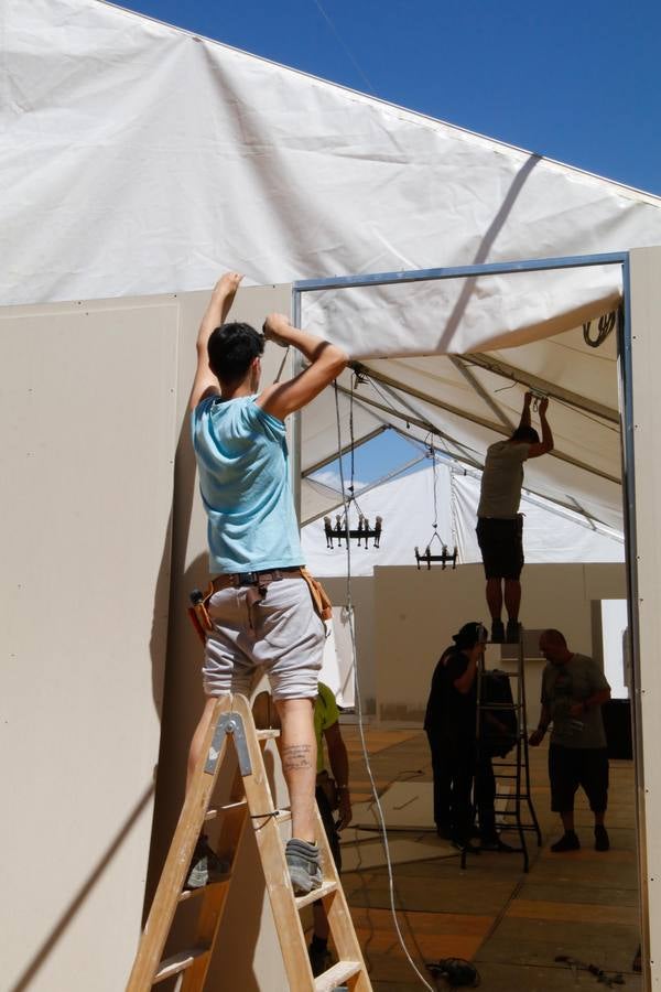 Los preparativos de la Feria de Córdoba, en imágenes