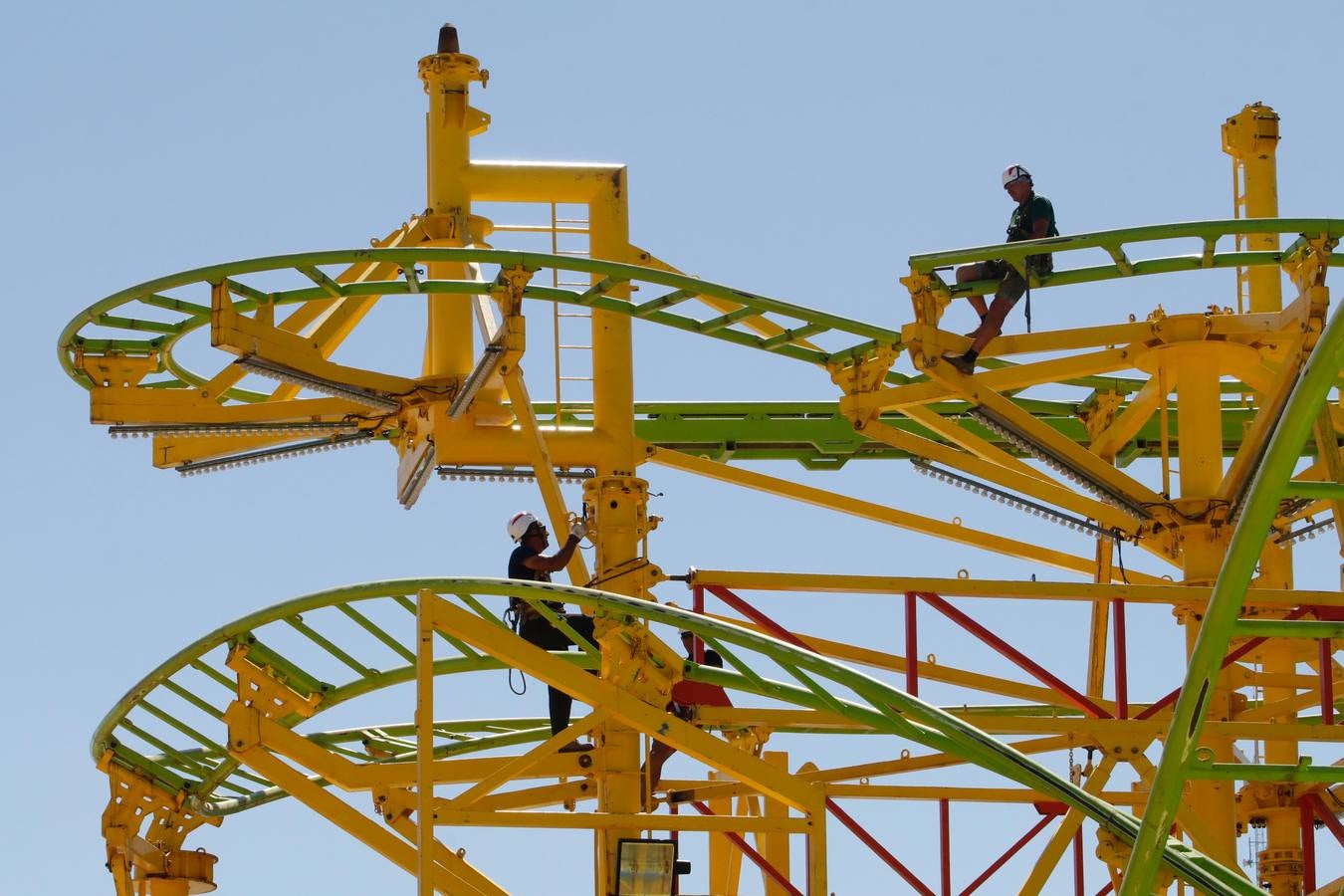 Los preparativos de la Feria de Córdoba, en imágenes