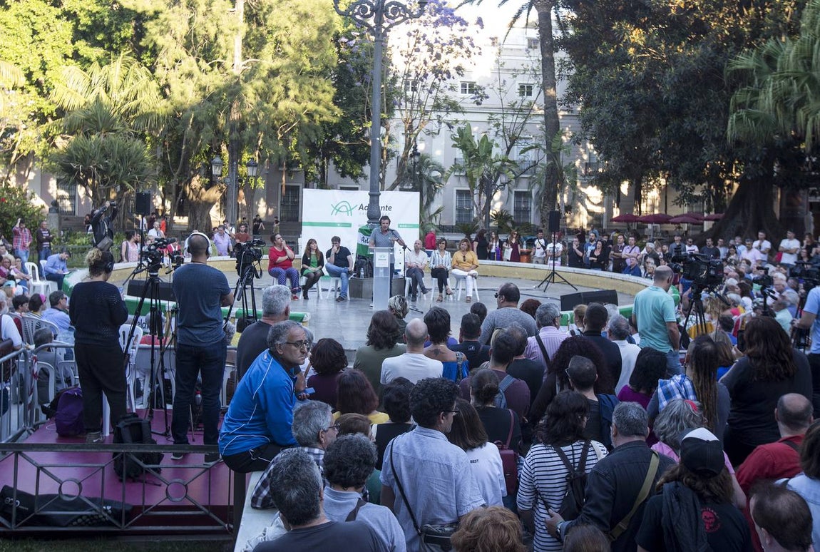 FOTOS: Mitin de Kichi en la plaza de Mina. Elecciones Municipales Cádiz 2019