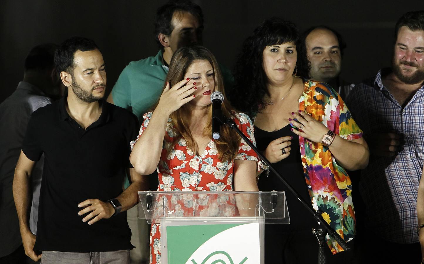 Adelante Sevilla pasa la noche electoral en el Polígono Sur