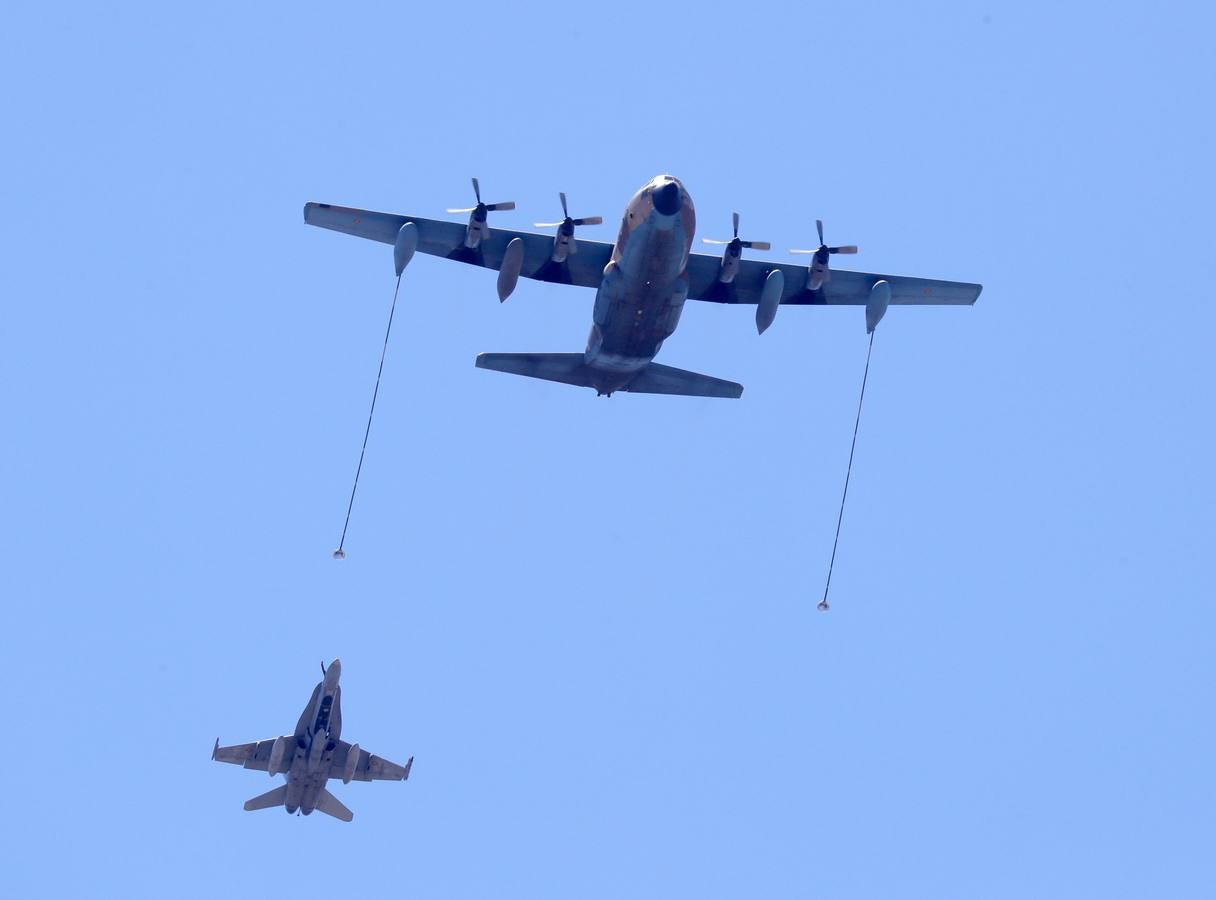 Ensayo aéreo para el Día de las Fuerzas Armadas