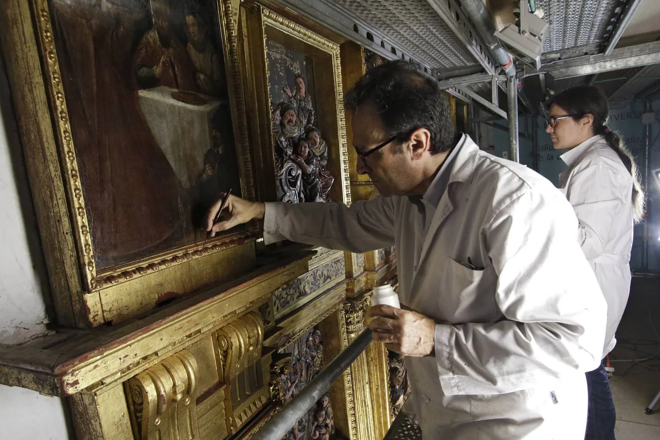 Restauración del retablo de San Juan Bautista de la iglesia de la Anunciación