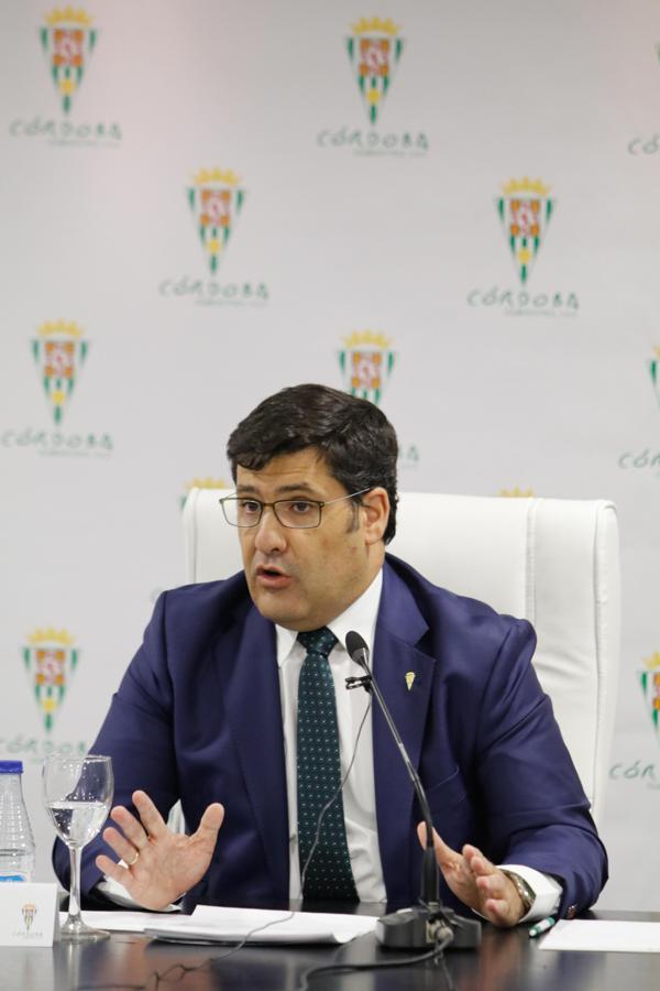 La intervención del presidente del Córdoba CF, en imágenes