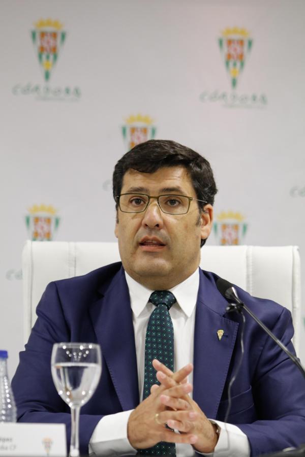 La intervención del presidente del Córdoba CF, en imágenes