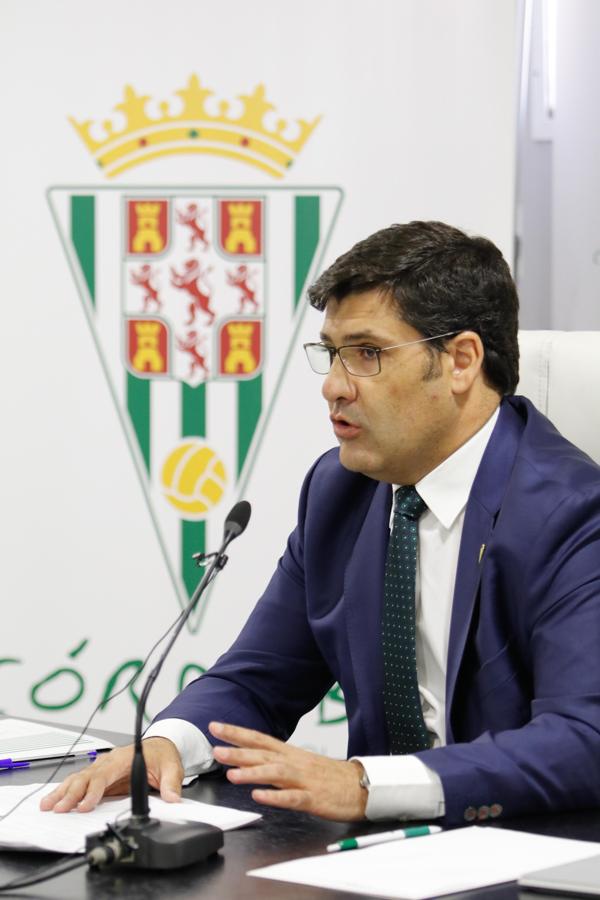 La intervención del presidente del Córdoba CF, en imágenes