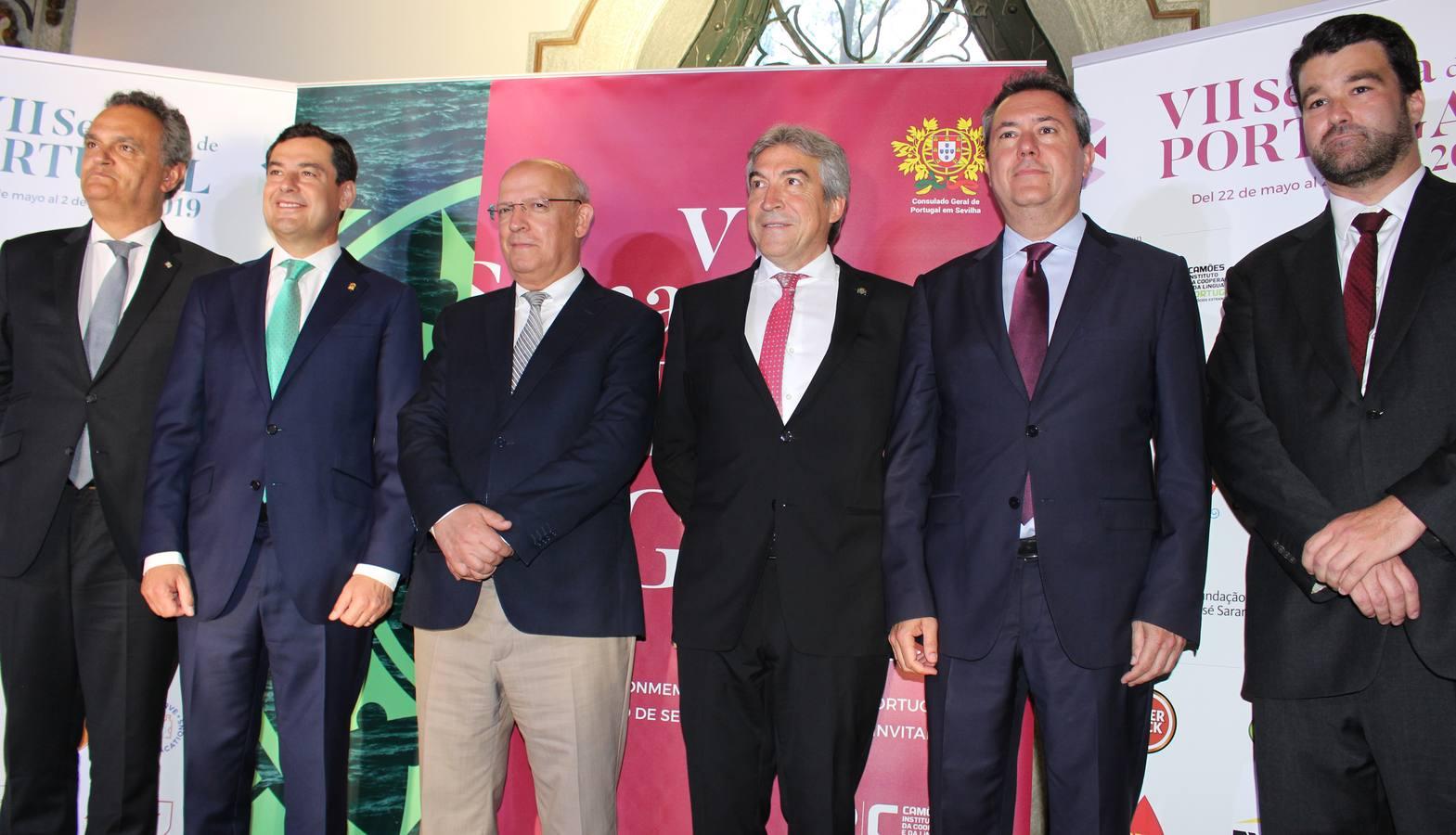 Francisco Ribeiro de Menezes, Juan Manuel Moreno, Augusto Santos Silva, Lucrecio Fernández, Juan Espadas y João Queirós