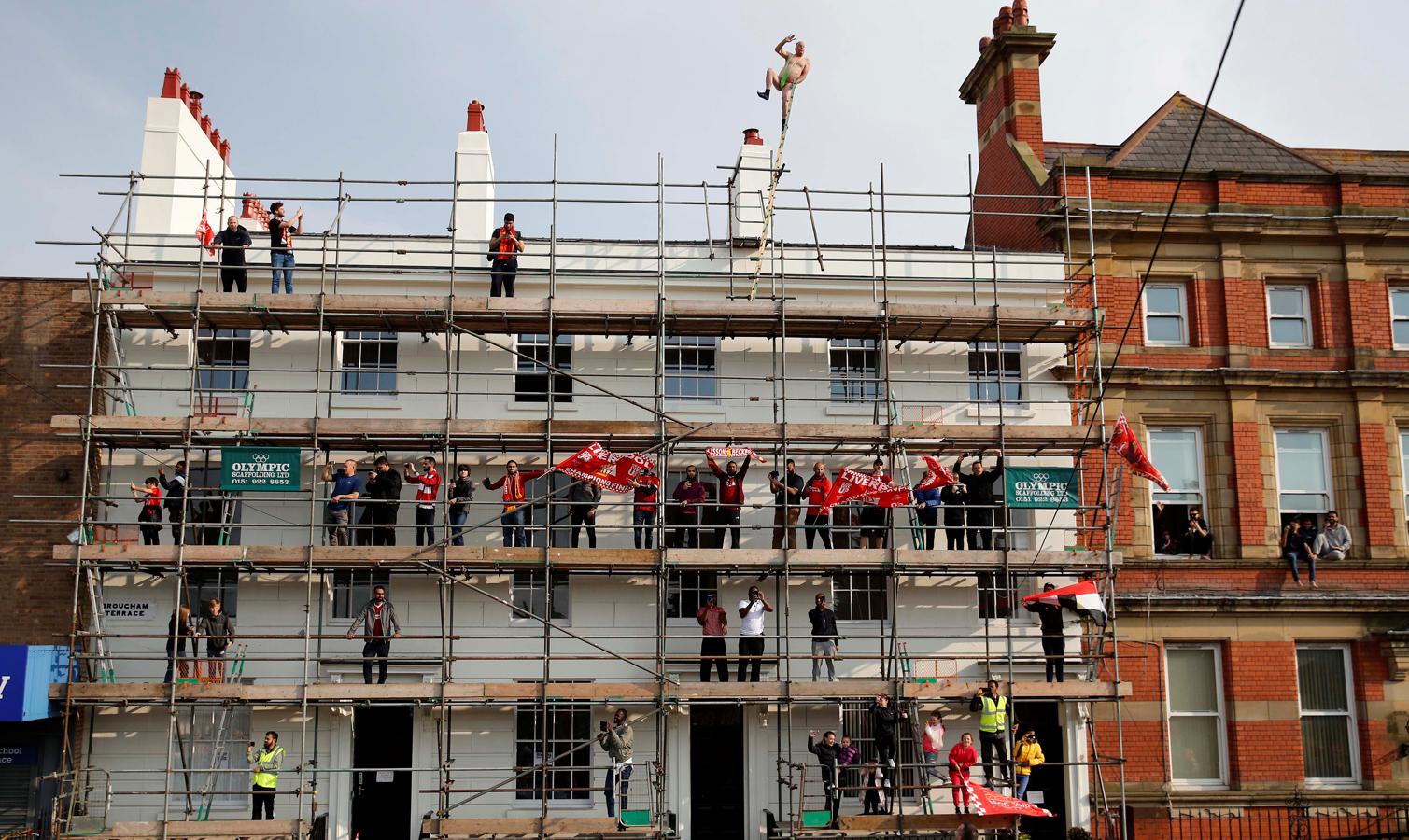 La celebración de la Champions en las calles de Liverpool, en imágenes