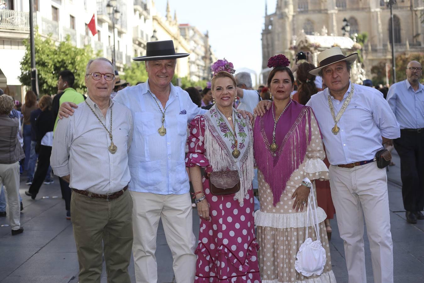 José Pérez, Silvestre Prado, Ana María González, Mónica Ortega y Manuel Lagares