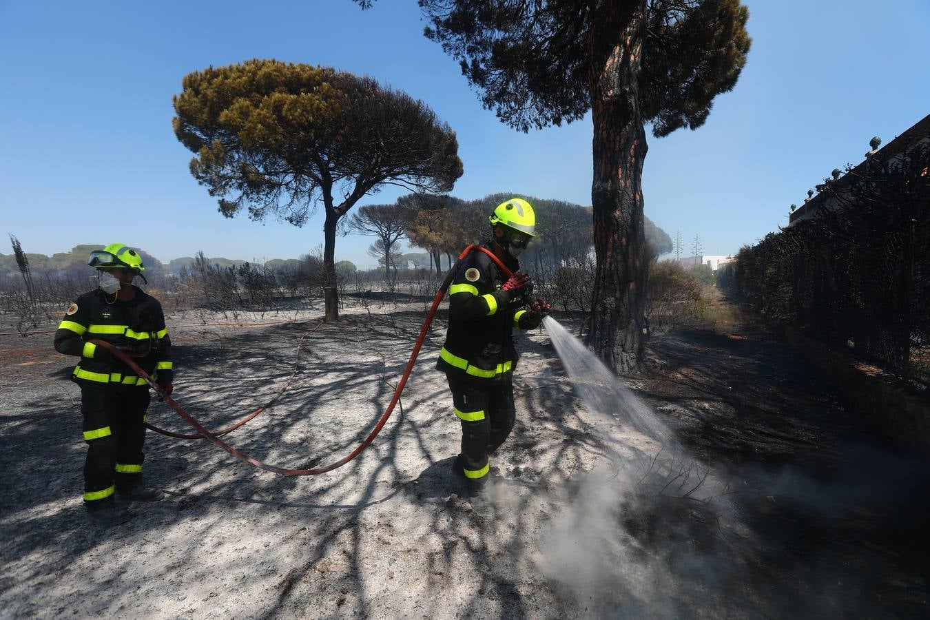 Fotos: Grave incendio en Conil, Cádiz