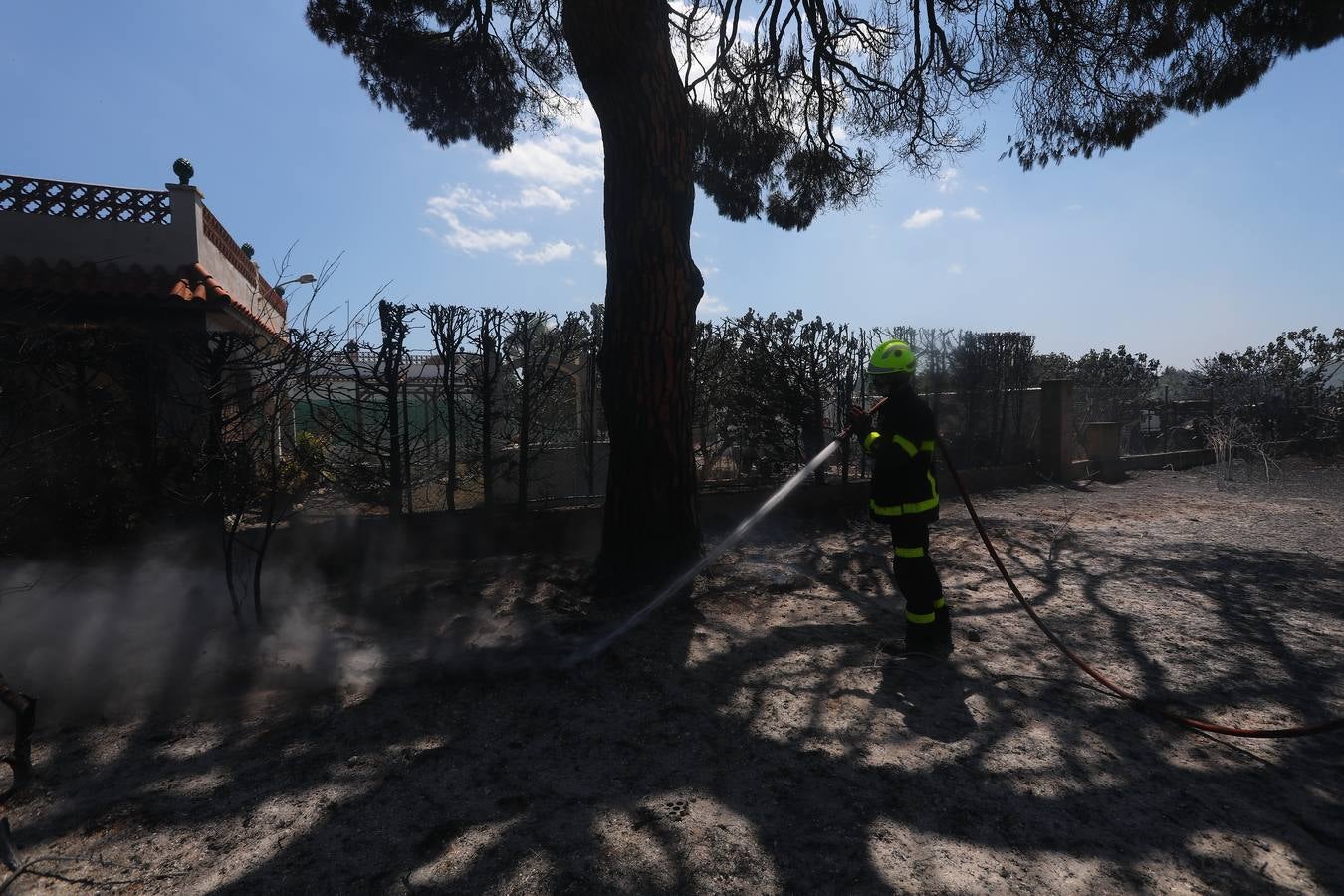 Fotos: Grave incendio en Conil, Cádiz