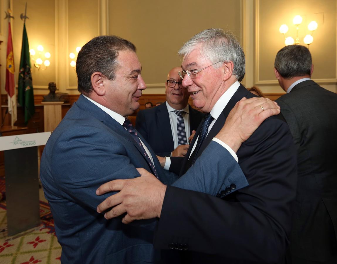 Con Manuel Fernández, alcalde de Gálvez. 