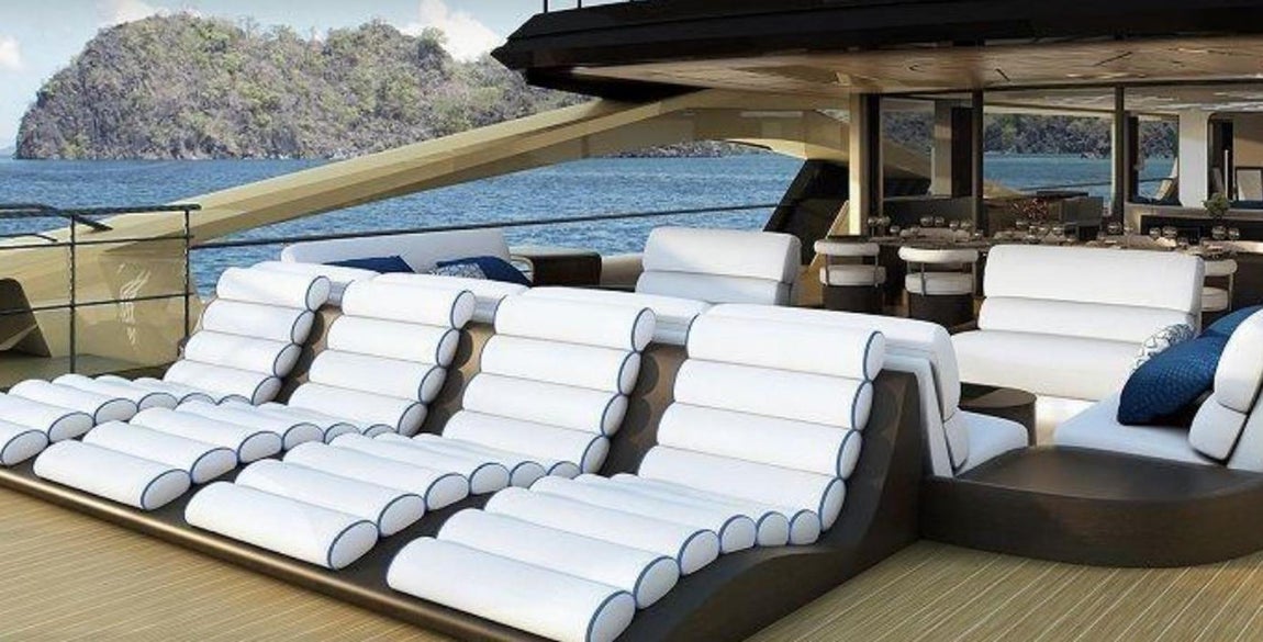 Khalilah. Palmer Johnson también se ocupó de su diseño interior, así como de sus exteriores e ingeniería