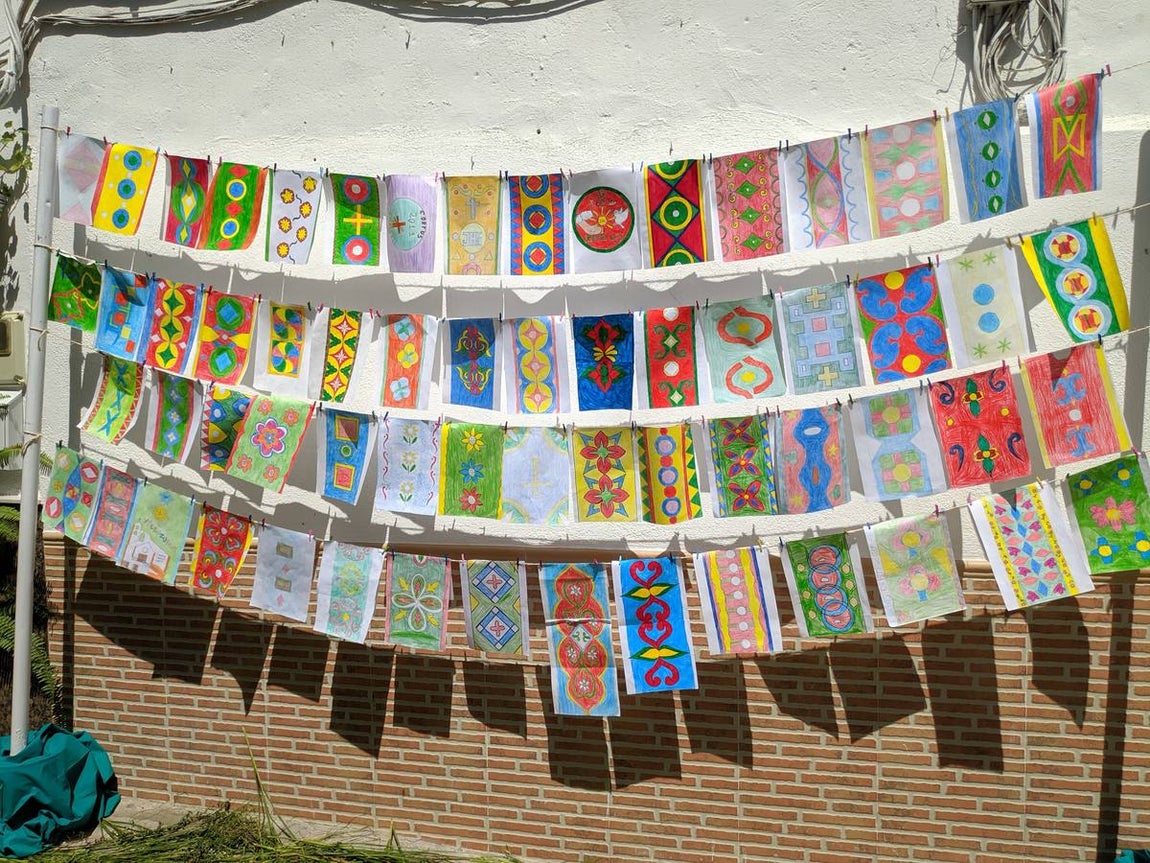 Así se prepara el Corpus en Valenzuela