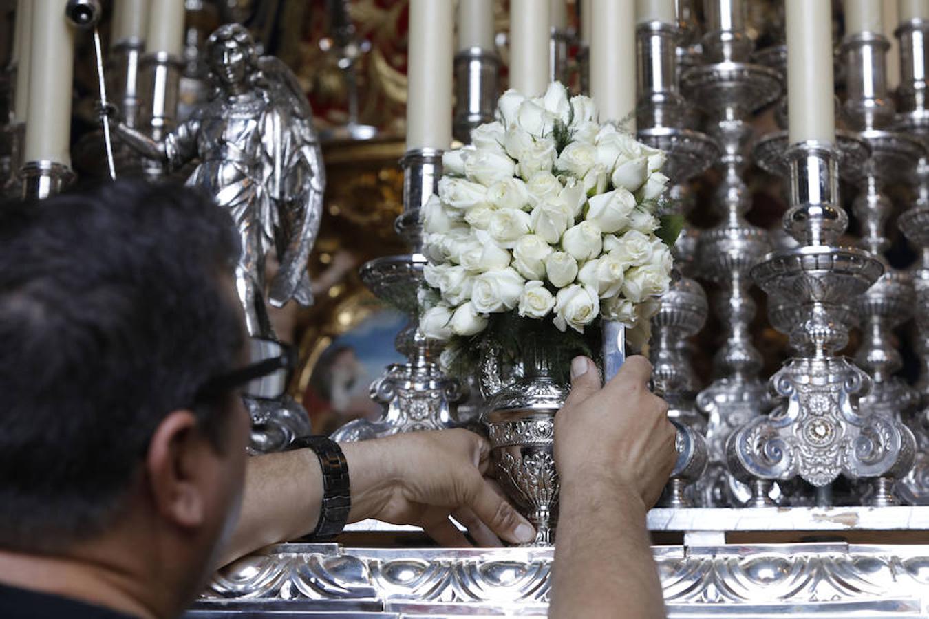 En imágenes, los preparativos de la procesión por el Año Jubilar del Sagrado Corazón