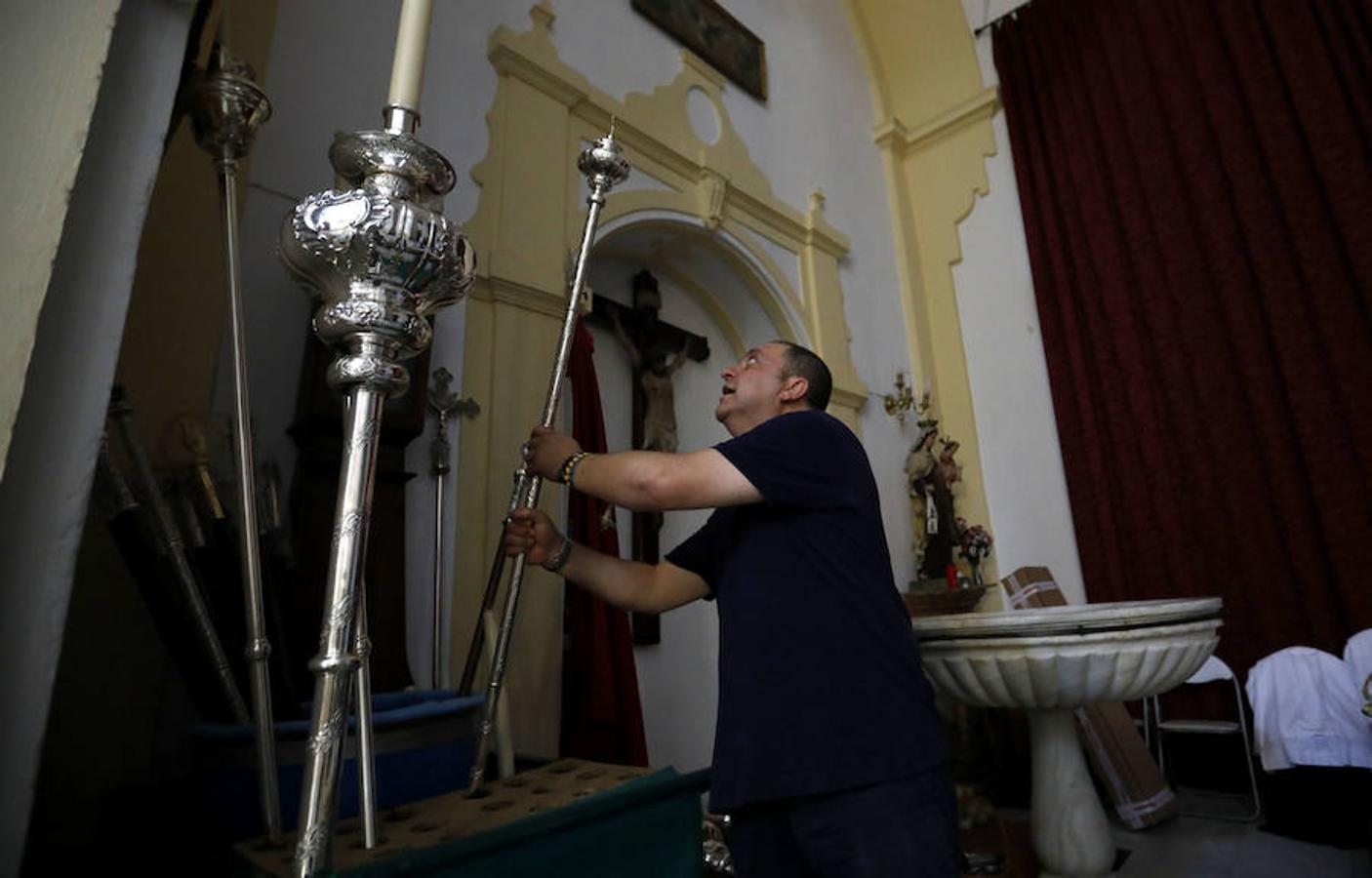 En imágenes, los preparativos de la procesión por el Año Jubilar del Sagrado Corazón