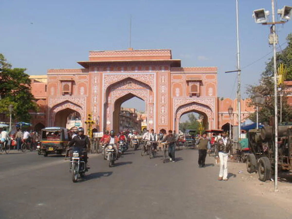 La ciudad fortificada de Jaipur (India). 