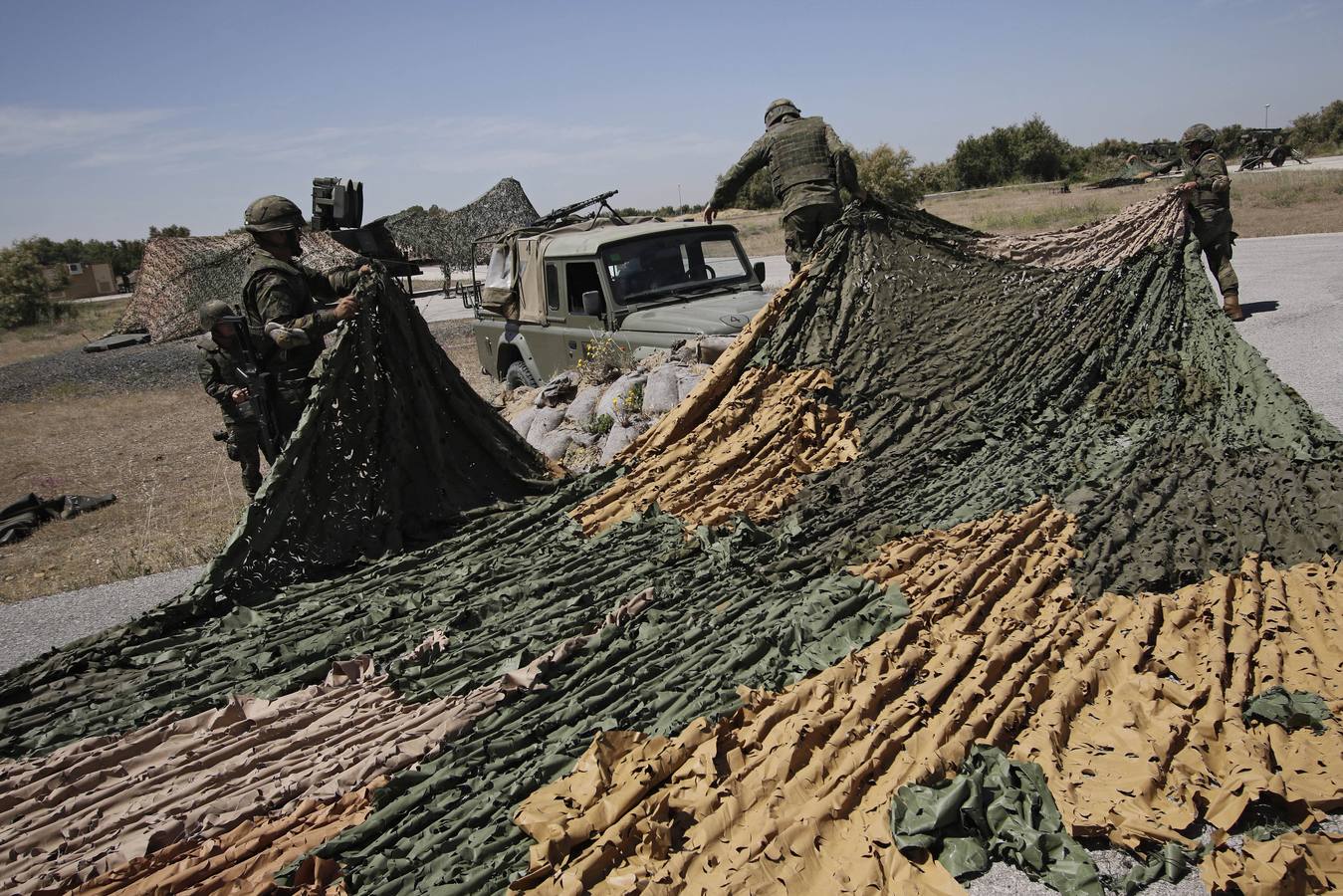 Un día con el Regimiento de Artillería Antiaérea de la base de El Copero