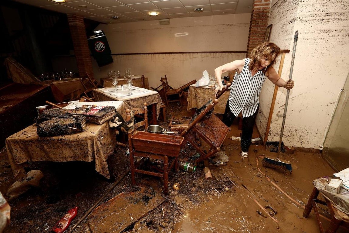 El día después de las inundaciones de Tafalla, en imágenes