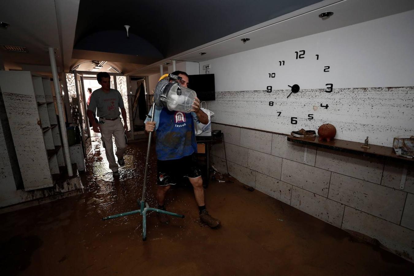 El día después de las inundaciones de Tafalla, en imágenes