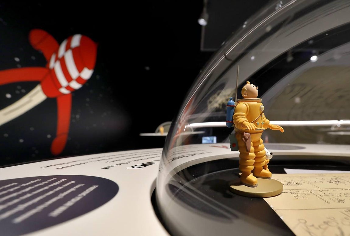 CaixaForum celebra con Tintín la llegada del hombre a la Luna