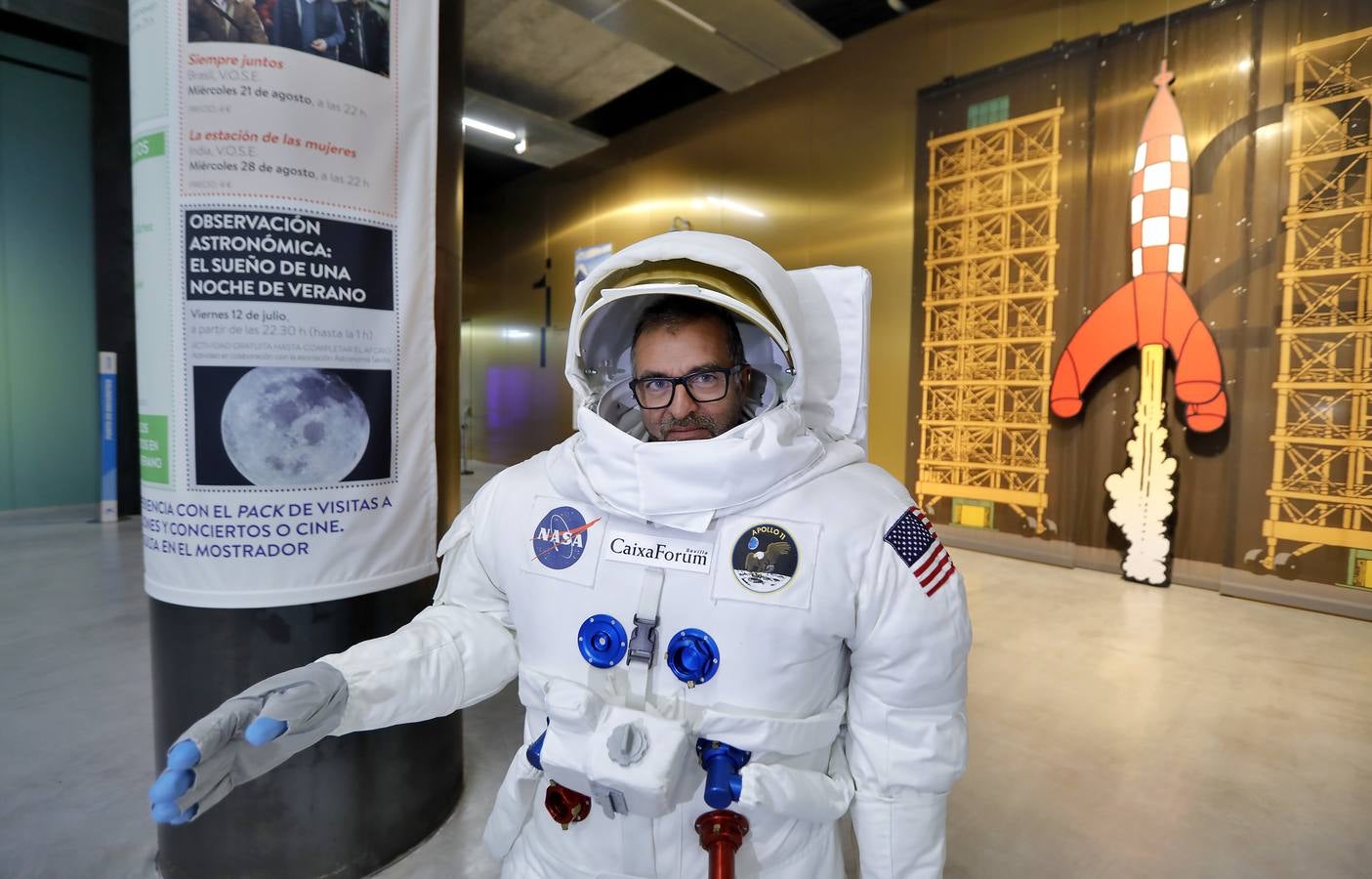 CaixaForum celebra con Tintín la llegada del hombre a la Luna