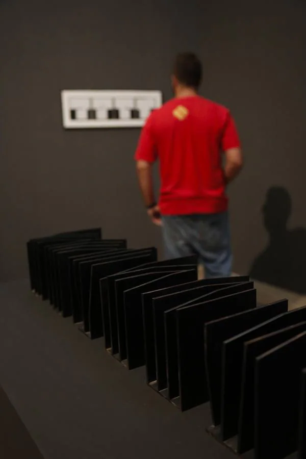 La exposición de Elena Asins en la sala Vimcorsa de Córdoba, en imágenes
