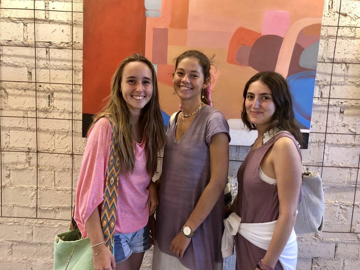 Mabel Soto, Lucía González y Blanca Padilla. 