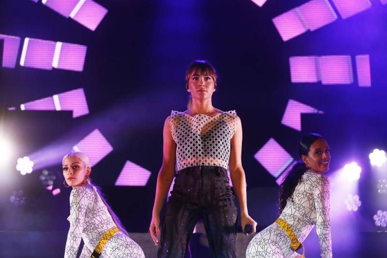 Aitana, durante su actuación de este sábado en el Maestral Music Festival. 