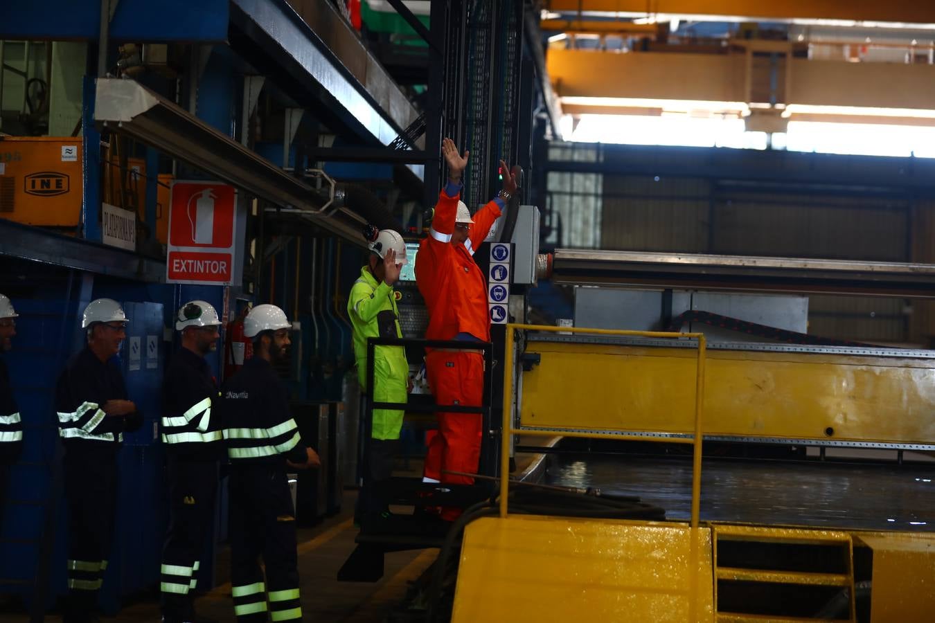 FOTOS: Corte de chapa en Navantia para Equinor Energy