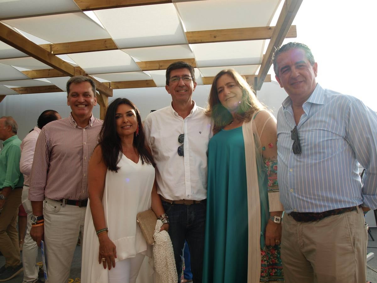 Javier Parrua, Carmen Pérez, el vicepresidente de la Junta de Andalucía Juan Marín y Agustín Sánchez