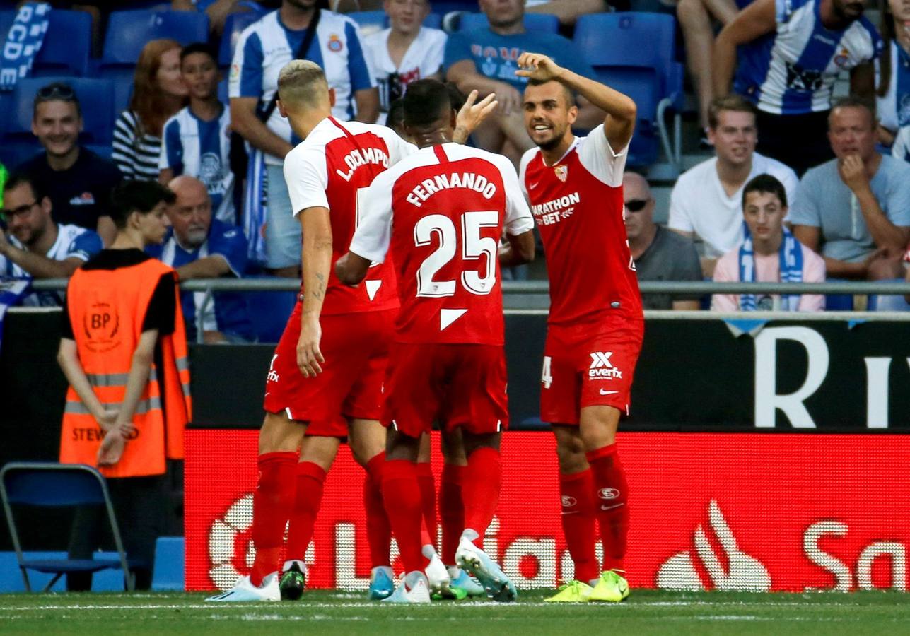 Las mejores imágenes del RCD Espanyol - Sevilla FC en la primera jornada de LaLiga Santander