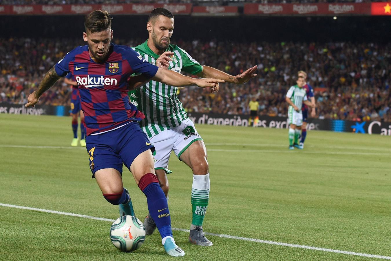 En imágenes, la derrota del Real Betis antes el FC Barcelona en el Camp Nou (5-2)