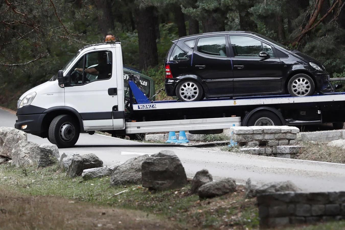 Se ha hallado el coche de Blanca Fernández Ochoa esta mañana en un paraje entre Cercedilla y el Valle de la Fuenfría, en la Sierra de Madrid. 