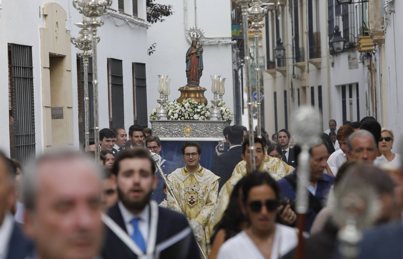 El encuentro de la Virgen de la Fuensanta con San Rafael, en imágenes