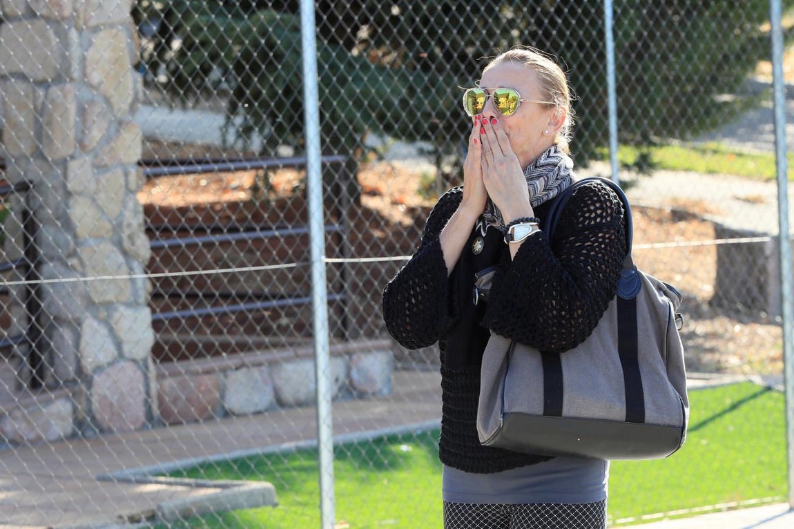 La medallista olímpica de Taekwondo Coral Bistuer, amiga de la exesquiadora. 