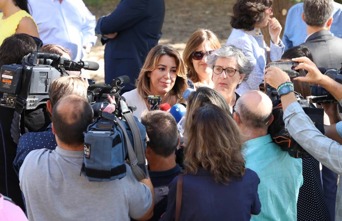Las primeras imágenes de Susana Díaz tras anunciar su embarazo