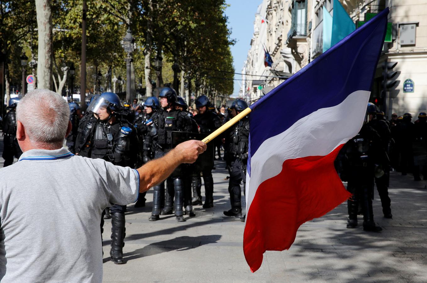 Las protestas de los chalecos amarillos, en imágenes