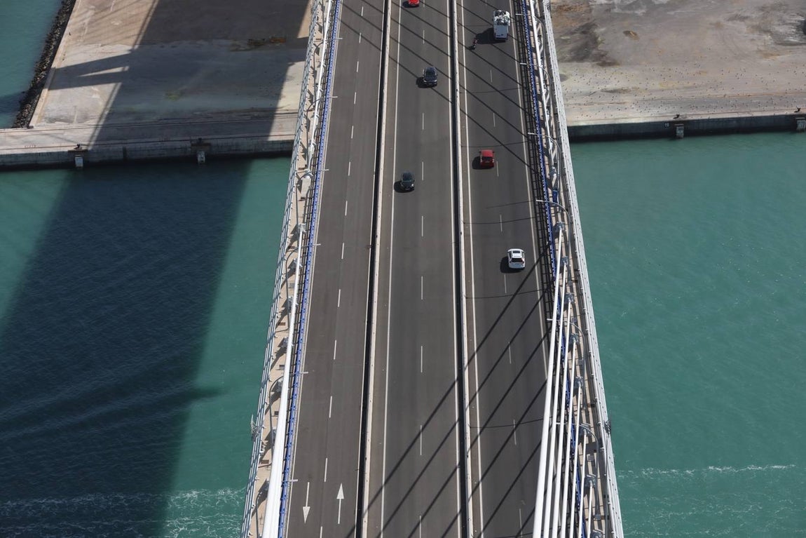 El segundo puente de Cádiz cumple este martes cuatro años de su inauguración