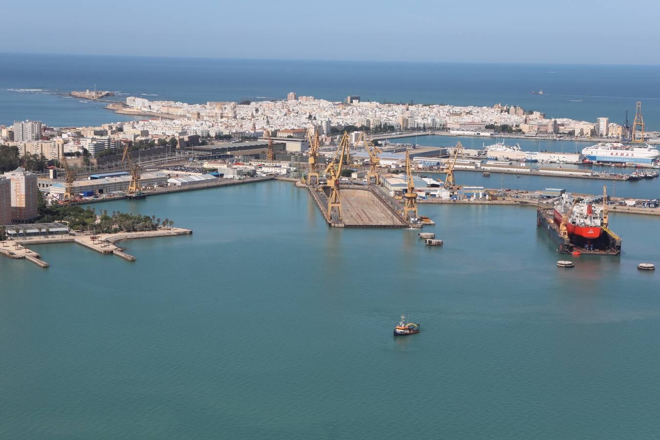 El segundo puente de Cádiz cumple este martes cuatro años de su inauguración