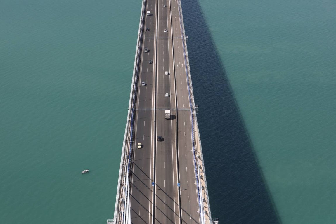 El segundo puente de Cádiz cumple este martes cuatro años de su inauguración