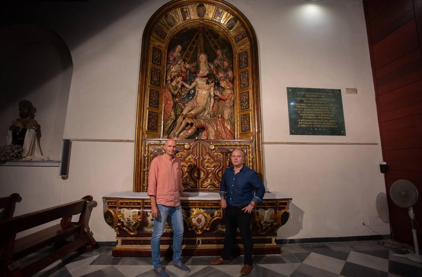 Restauración del retablo de Ocampo