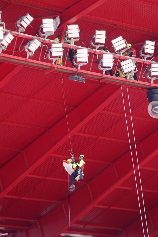 El Sánchez-Pizjuán, escenario de prueba de un rescate en el marco de la Rescue Great Day