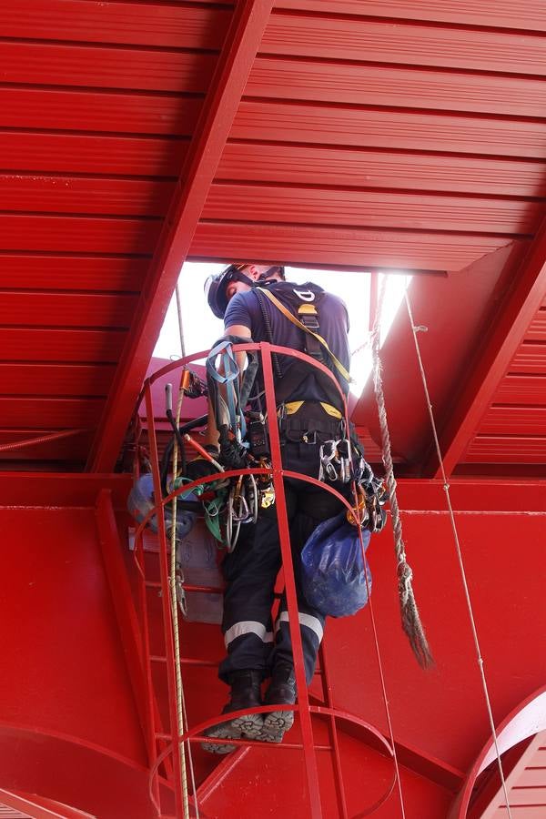 El Sánchez-Pizjuán, escenario de prueba de un rescate en el marco de la Rescue Great Day