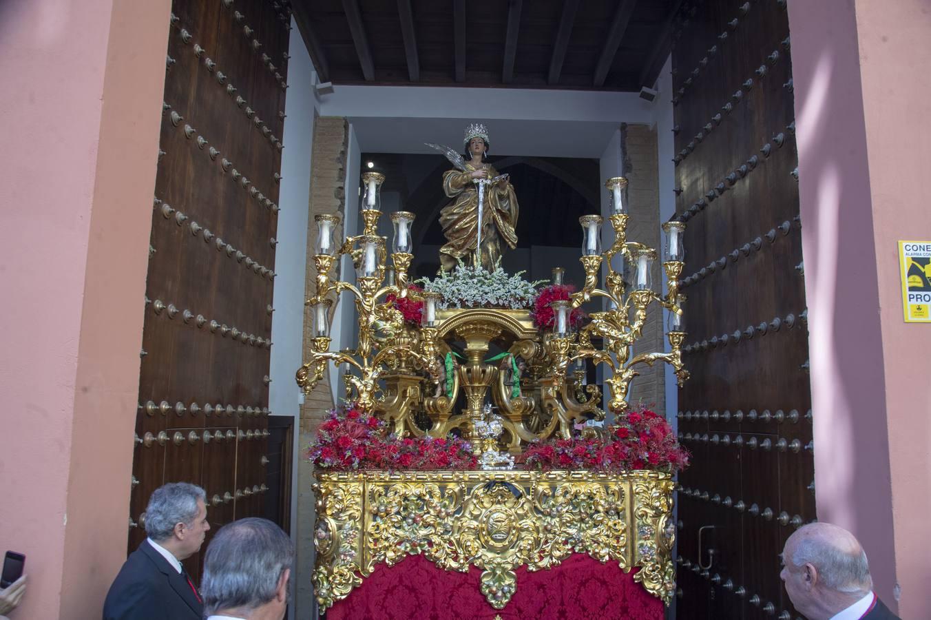 Santa Lucía volvió a salir desde Santa Catalina