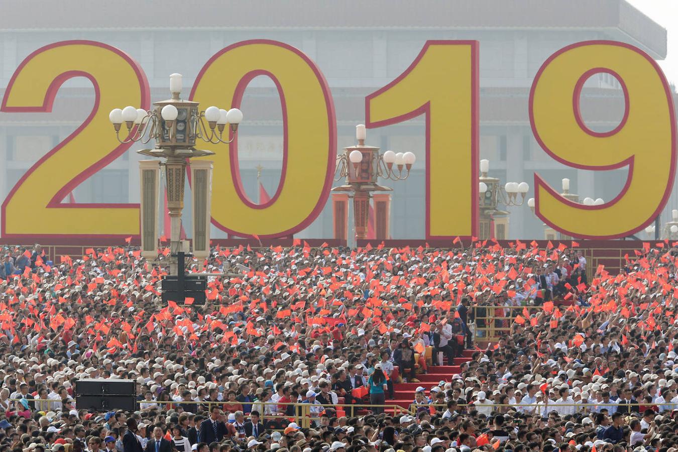 El 70º aniversario de China contó con una gran afluencia de público en la plaza de Tiananmen. 