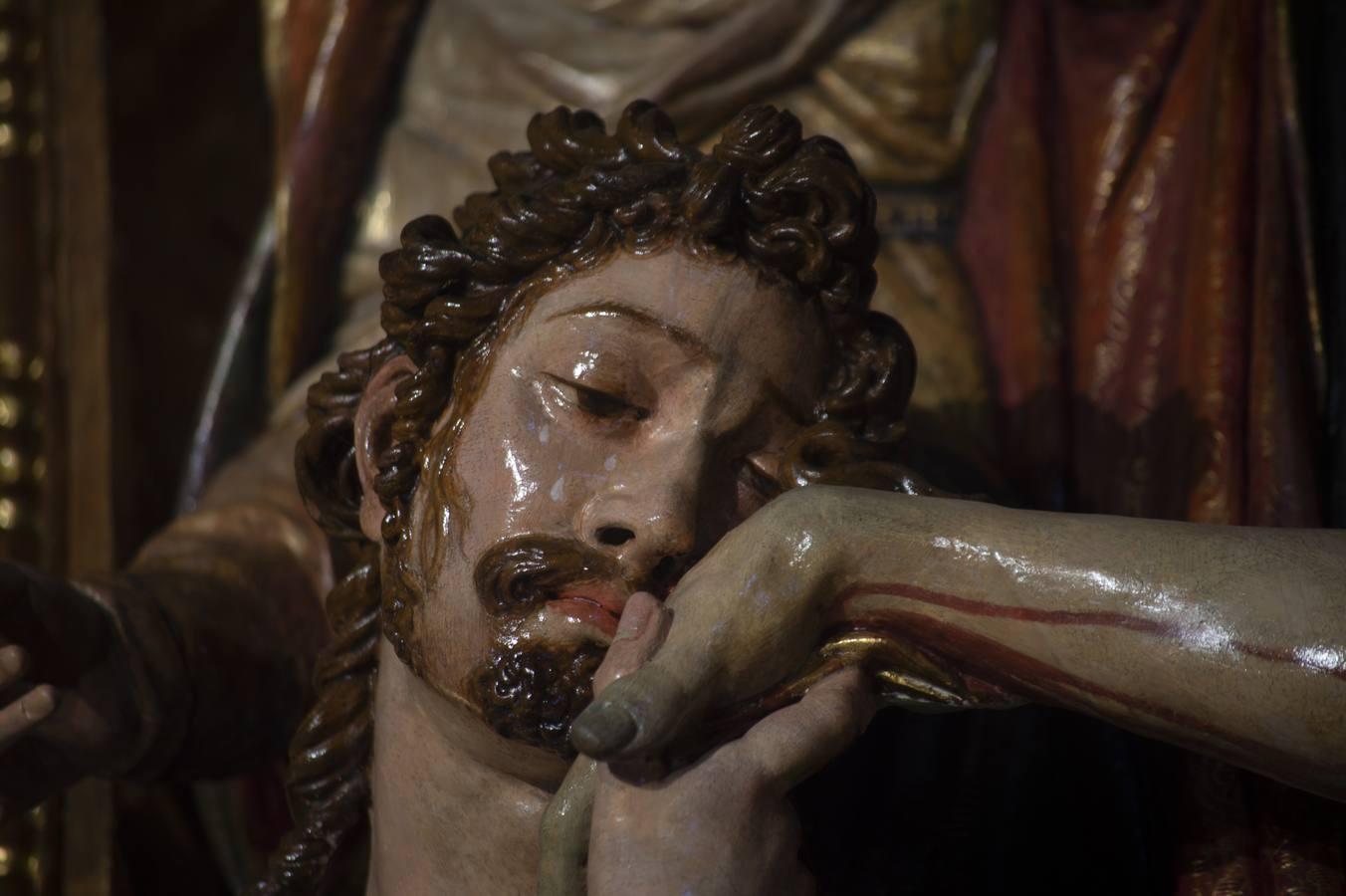 Los detalles de la restauración del retablo de los Ponce de León