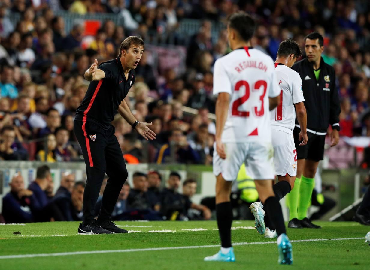 En imágenes, la derrota (4-0) del Sevilla ante el Barcelona