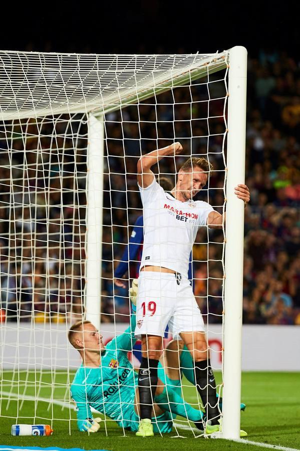 En imágenes, la derrota (4-0) del Sevilla ante el Barcelona